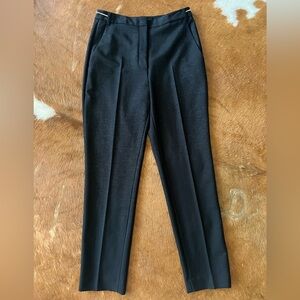 NWT $350 Marc Cain Fuzhou black chain detail feminine pants slack high waist 8